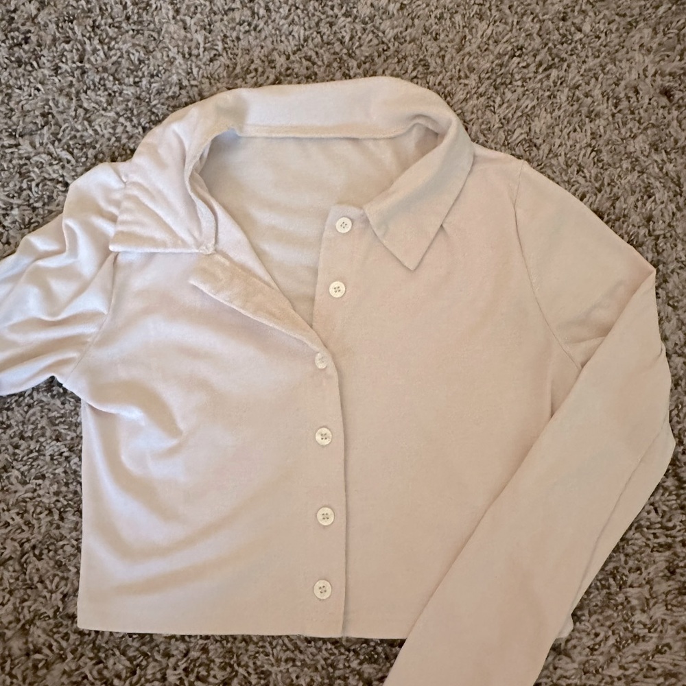 CREAM BEIGE LONG SLEEVE TOP